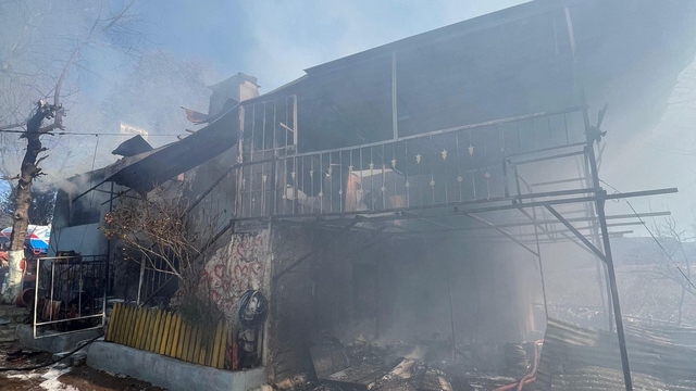 Osmaniye'de evde çıkan yangın söndürüldü