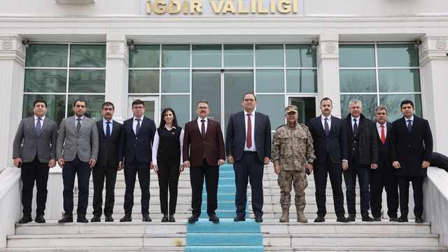 Azerbaycan heyeti Iğdır Valisi Ercan Turan ile görüştü