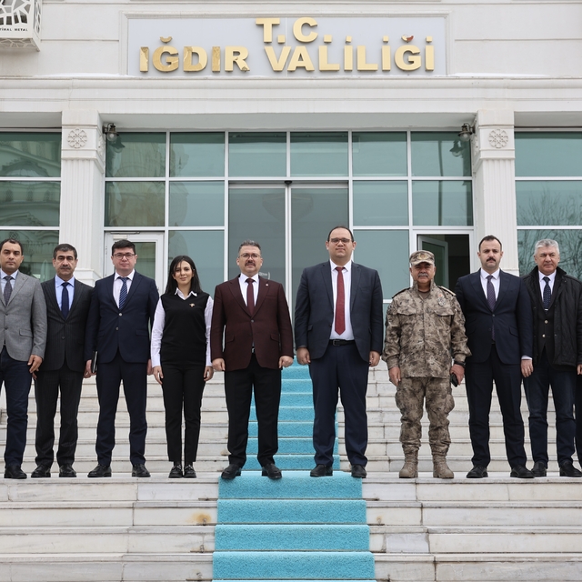 Azerbaycan heyeti Iğdır Valisi Ercan Turan ile görüştü