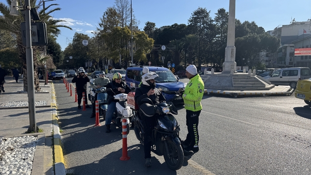Aydın'da motosiklet uygulaması yapıldı