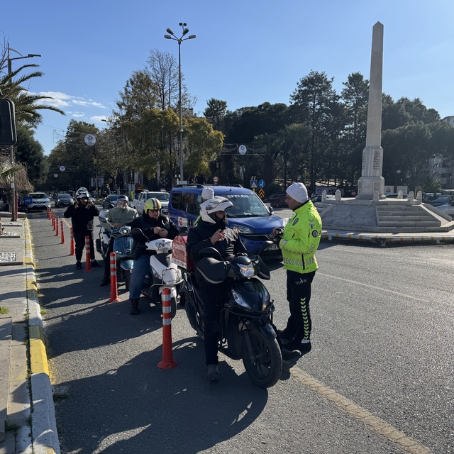 Aydın'da motosiklet uygulaması yapıldı