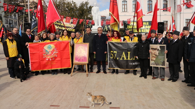 Tekirdağ'da 57. Alay temsili sancak devir teslim töreni düzenledi
