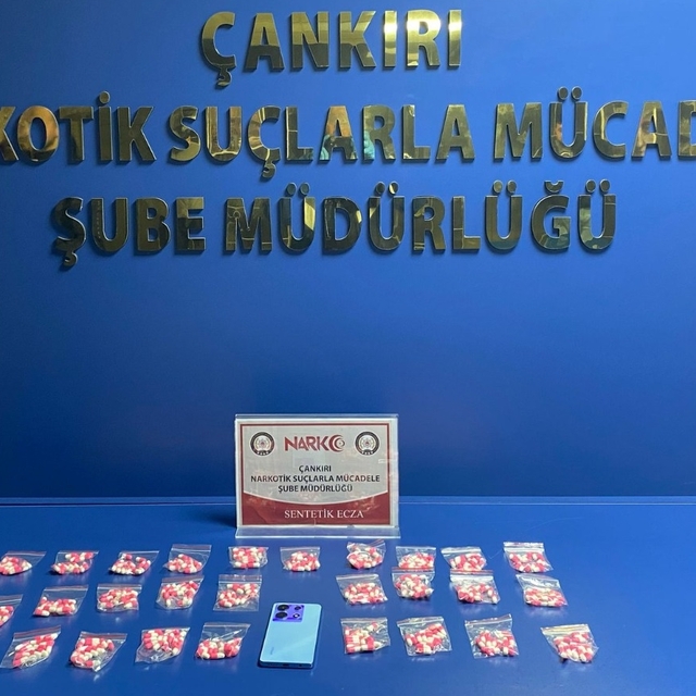 Çankırı'da uyuşturucu operasyonunda yakalanan zanlı tutuklandı