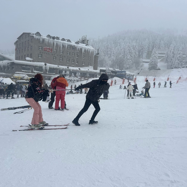 Uludağ'da hafta sonu yoğunluğu