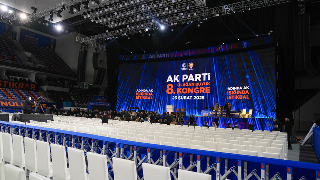 AK Parti 8. Olağan Büyük Kongresi'nin hazırlıkları tamamlandı