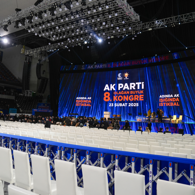 AK Parti 8. Olağan Büyük Kongresi'nin hazırlıkları tamamlandı