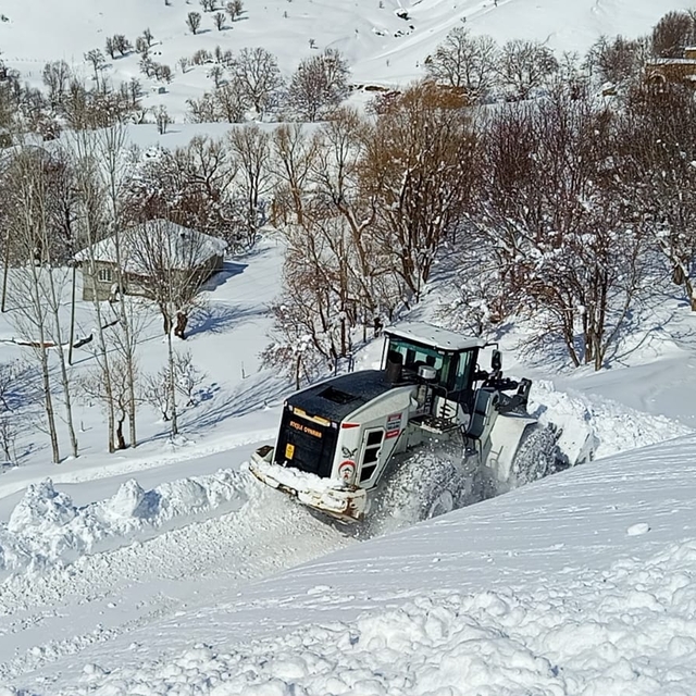 Hakkari ve Bitlis'te karla mücadele sürüyor