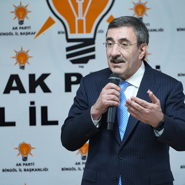 Cumhurbaşkanı Yardımcısı Yılmaz, AK Parti Bingöl İl Başkanlığında konuştu: