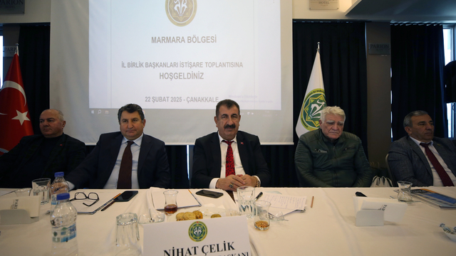 TÜDKİYEB Marmara Bölgesi İl Birlik Başkanları Toplantısı Çanakkale'de yapıldı