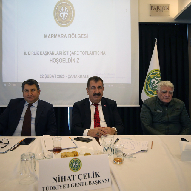TÜDKİYEB Marmara Bölgesi İl Birlik Başkanları Toplantısı Çanakkale'de yapıl...