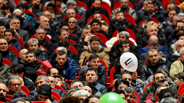 İsrail saldırılarında hayatını kaybeden Filistinliler için başkentte "Şehitler Gecesi" düzenlendi