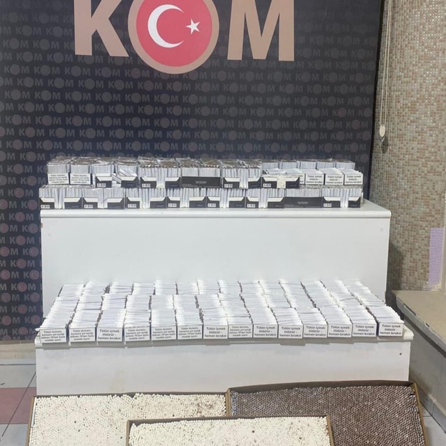 Kırıkkale'de 46 bin 700 dolu makaron ele geçirildi