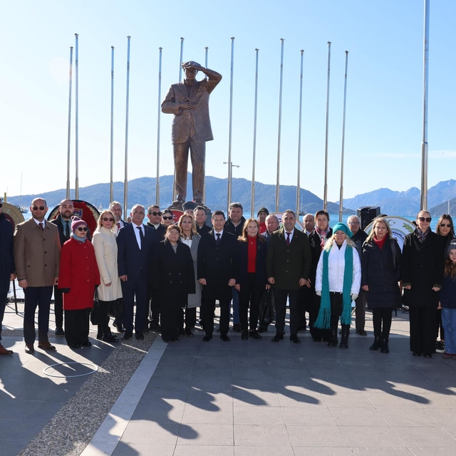Atatürk'ün Marmaris'e gelişinin 90'ıncı yıl dönümü kutlandı