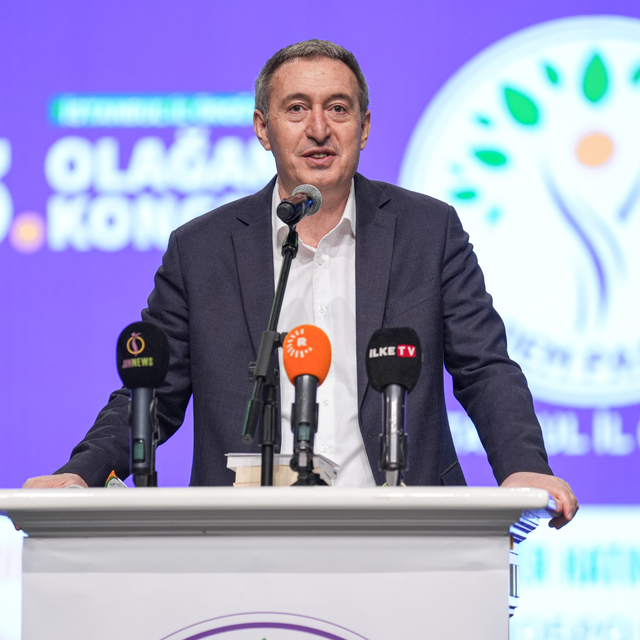 DEM Parti Eş Genel Başkanı Bakırhan, partisinin İstanbul Kongresi'ne katıld...