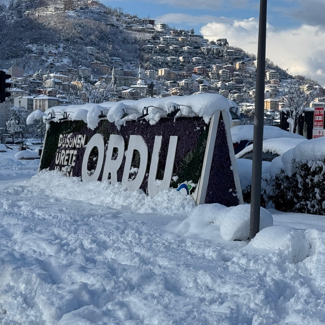 Ordu'da eğitime 'kar' engeli