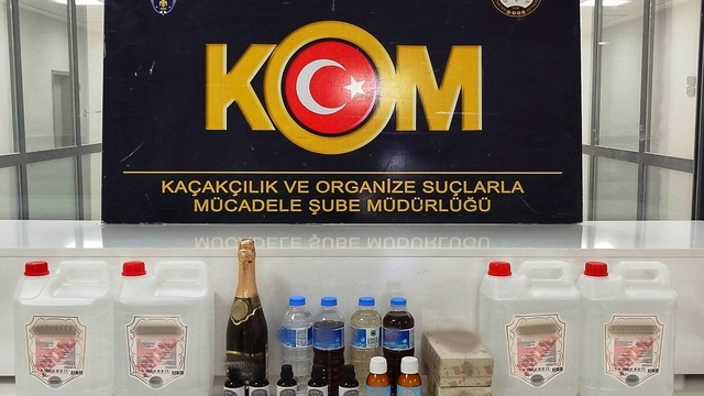 Adıyaman'da sahte içki ele geçirildi