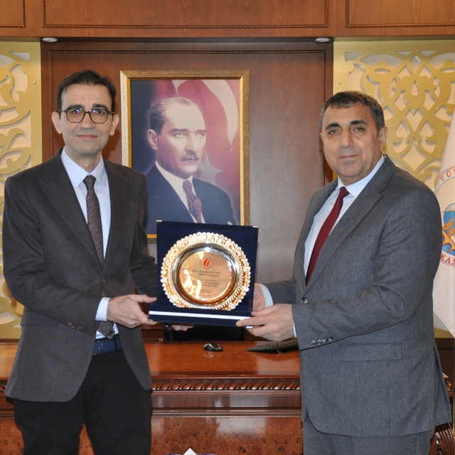 Kaymakam Aslaner, Silifke Vergi Dairesi Müdürü Aydoğan'ı kabul etti