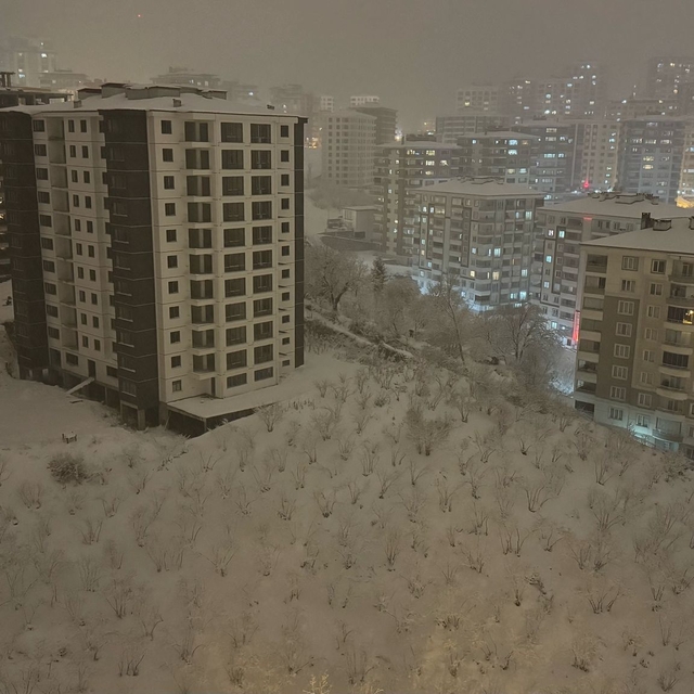 Trabzon'da kar yağışı etkili oluyor