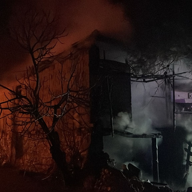 Ulubey'de çıkan yangında 100 tavuk telef oldu