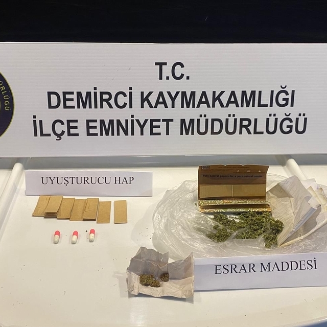 Demirci'de uyuşturucuyla yakalanan şüpheli tutuklandı