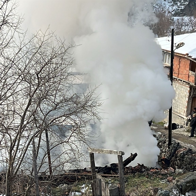 Saraydüzü'nde çıkan yangında bir ev yandı