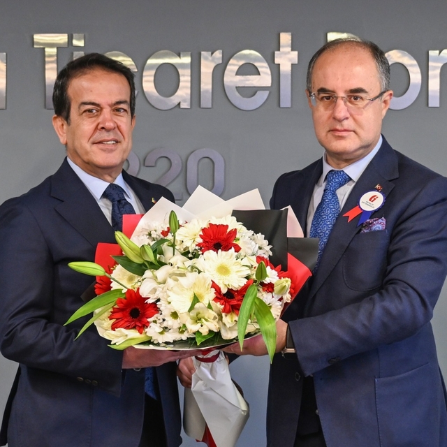 Antalya Defterdarı Karayılan, ATB Başkanı Çandır'ı ziyaret etti