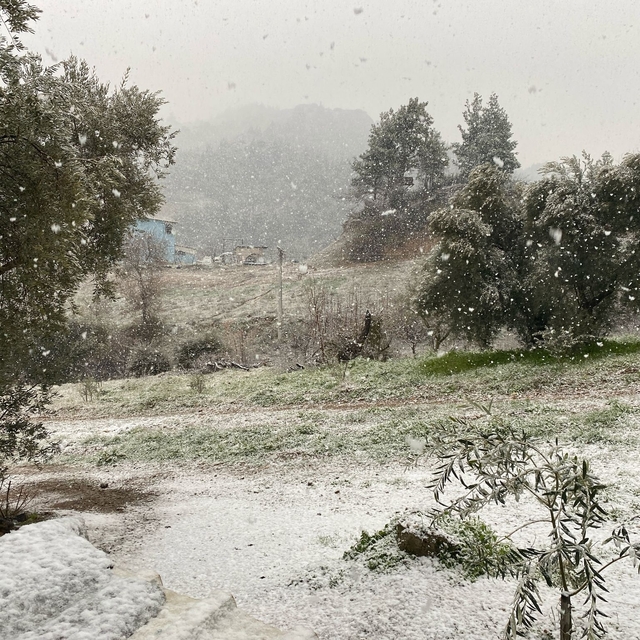 Turgutlu'da kar etkili oldu