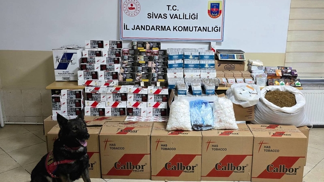 Sivas'ta 131 bin 20 makaron ele geçirildi