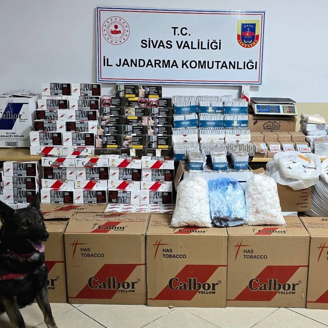 Sivas'ta 131 bin 20 makaron ele geçirildi