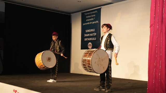 Sındırgı İmam Hatip Ortaokulunda ramazan ayı için program düzenlendi