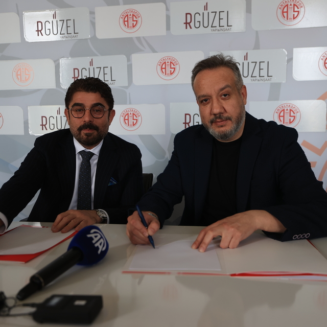 Antalyaspor, RGÜZEL İnşaat ile forma göğüs sponsorluğu anlaşması imzaladı