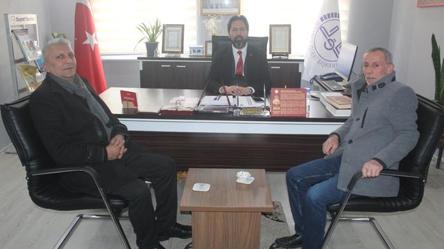 Espiye'de şehit babasından Müftü Gülbe'ye ziyaret