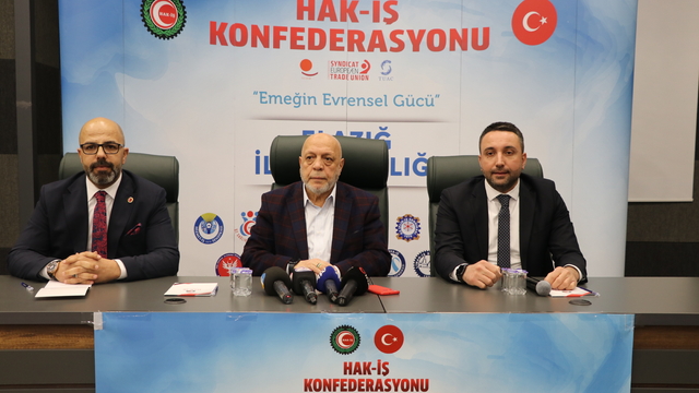 HAK-İŞ Genel Başkanı Mahmut Arslan, Elazığ'da konuştu: