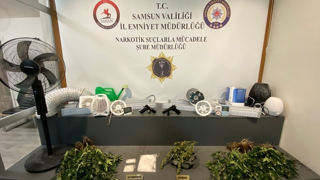 Samsun'da uyuşturucu operasyonunda 3 zanlı yakalandı