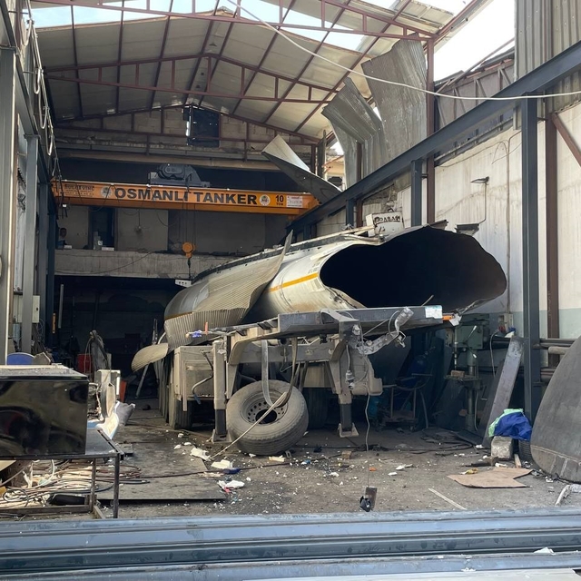 Gaziantep'te, bakımı yapılan akaryakıt tankerinde patlama: 2 ölü, 3 yaralı