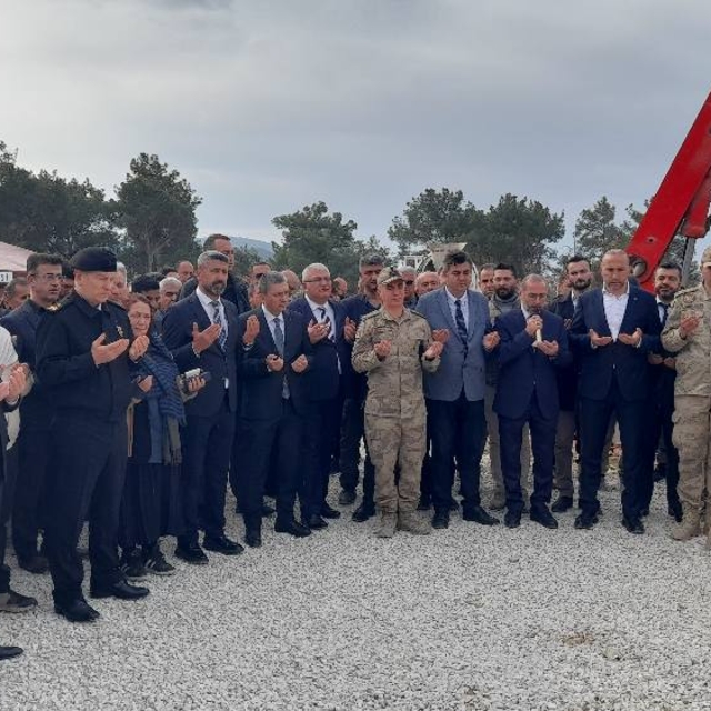 Kumluca'da jandarma binasının temeli atıldı