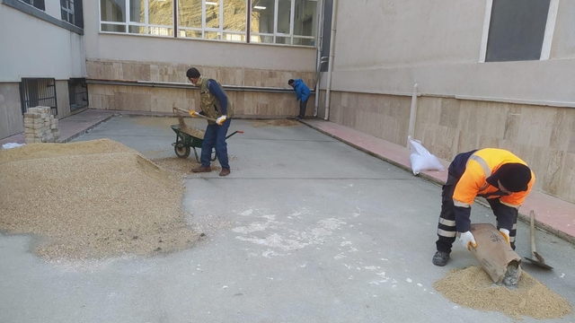 Belen'de okullara bocce sahaları yapılıyor