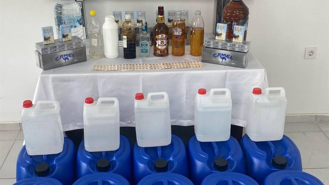 Erdek'te sahte alkol ve kaçak tütün operasyonunda 1 şüpheli yakalandı