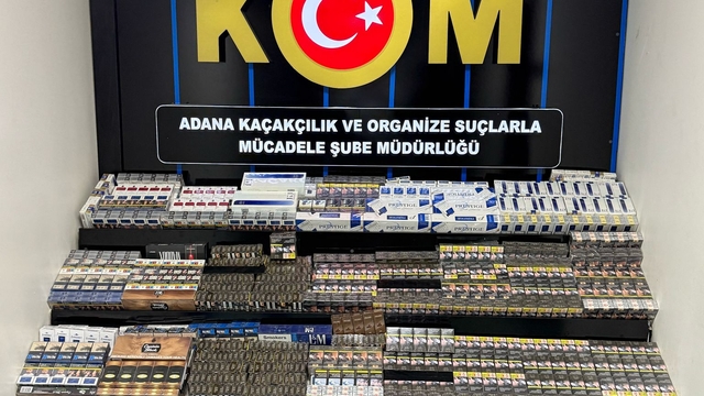 Adana'da 8 bin paket kaçak sigara ele geçirildi