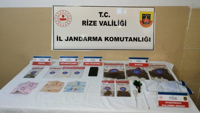 Rize'de son bir ay içerisinde düzenlenen uyuşturucu operasyonları kapsamında 9 kişi tutuklandı