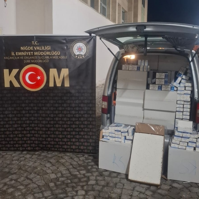 Niğde'de 310 bin makaron ele geçirildi