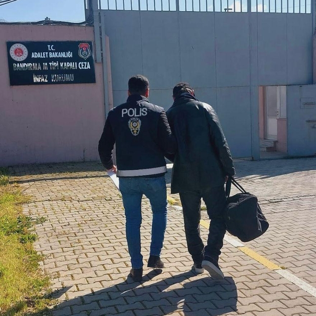 Balıkesir'de 20 yıl hapis cezası bulunan hükümlü yakalandı