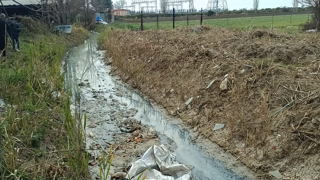 Kozan'da esnaf deredeki kirlilik ve kötü kokuya çözüm bekliyor