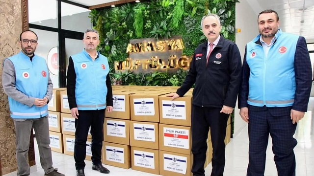 Amasya'da "İyilik Paketleri" ihtiyaç sahiplerine ulaştırılıyor