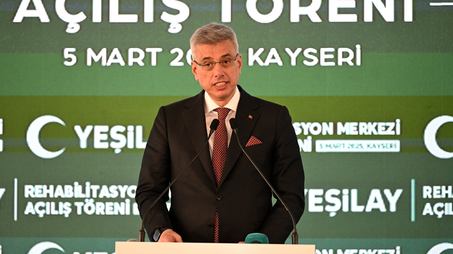 Sağlık Bakanı Memişoğlu, Kayseri Yeşilay Rehabilitasyon Merkezinin açılışında konuştu: