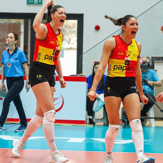 Göztepe filesinde final sevinci