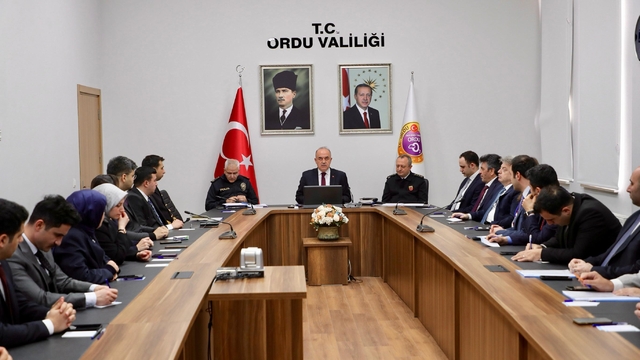 Ordu'da asayiş ve güvenlik toplantısı yapıldı