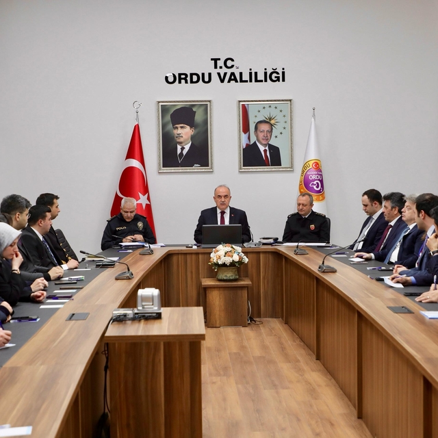 Ordu'da asayiş ve güvenlik toplantısı yapıldı