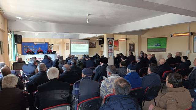 Bafra'da çiftçilere destekleme programları hakkında bilgilendirme yapıldı