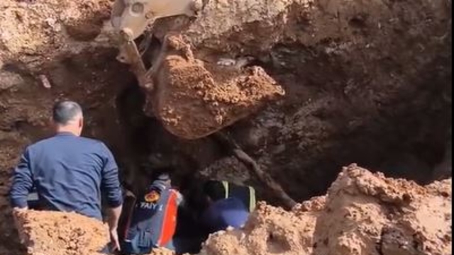 İzinsiz kanalizasyon kazısında toprak kaydı; 1 ölü